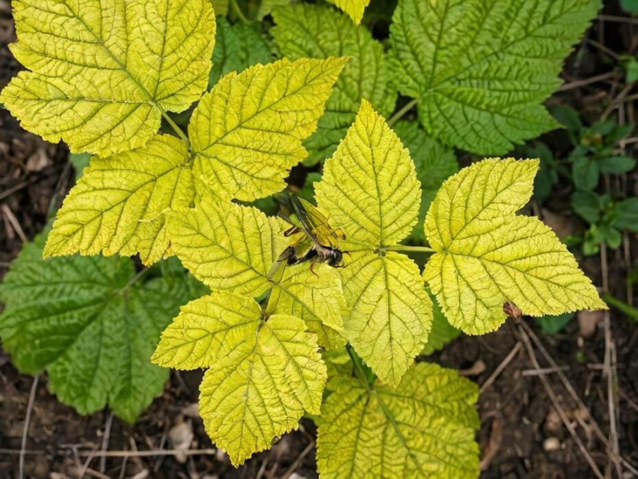 ¿Cuáles son los síntomas de la falta de hierro en plantas?